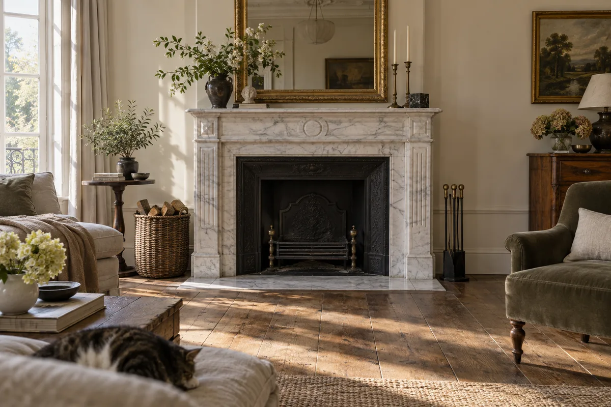 Rénover une cheminée ancienne : marbre, pierre et foyer